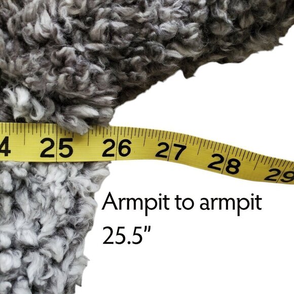 Weatherproof Vintage Ladies' Cozy Sherpa Teddybear Pullover Jacket in Granite XL - Picture 10 of 16